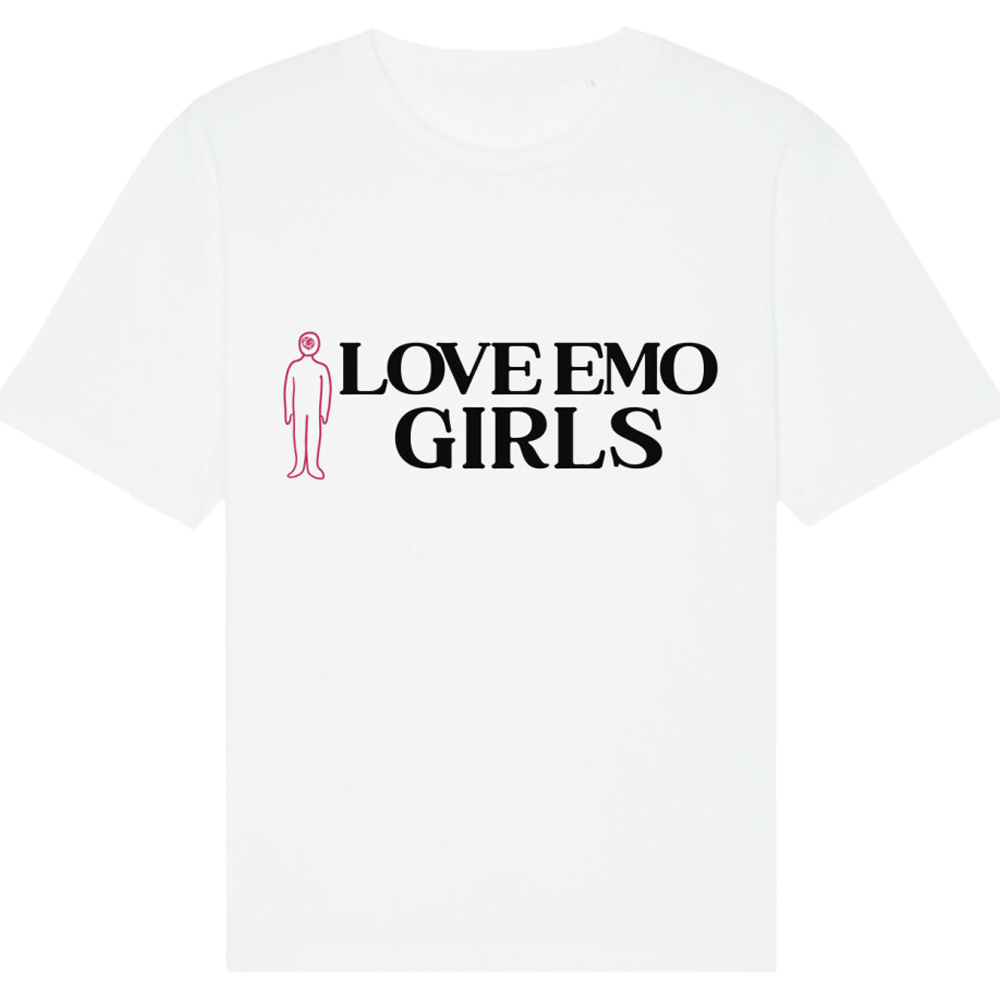 ''I LOVE EMO GIRLS'' OVERSIZED T-SHIRT